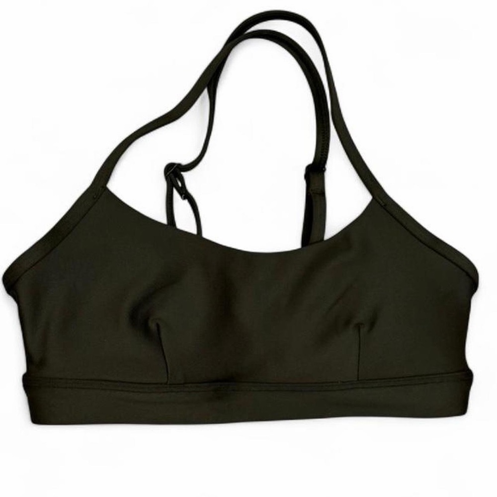 Alo Yoga Airlift Intrigue Sports Bra XXS Green Olive Limited Edition - Picture 2 of 3